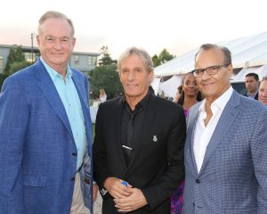 Bill O’Reilly, Michael Bolton, Joe Torre ©Stuart Walls/Woodstock Studios